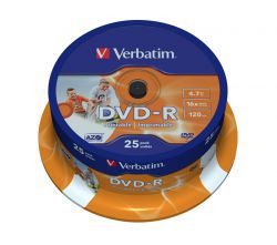 DVD-R Verbatim Printable ID 25 szt w Komputronik