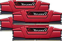 G.SKILL RipjawsV Red 64GB [4x16GB 2400MHz DDR4 CL15-15-15 DIMM] w Komputronik