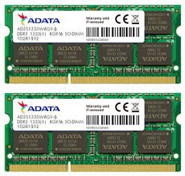ADATA 2x8GB 1333MHz DDR3 CL9 SODIMM 1.5V - Retail w Komputronik