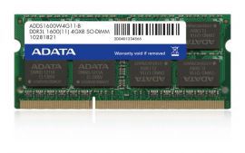 ADATA 4GB 1600MHz DDR3L CL11 SODIMM 1.35V/1.5V  Retail w Komputronik