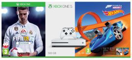 Microsoft Xbox One S 500GB + Fifa 18 + Forza Horizon 3 + Hot Wheels + Live 6 miesięcy w Komputronik