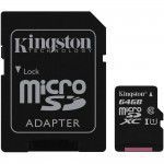 Karta Kingston 64GB microSDXC + Adapter C10
