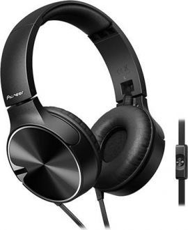 Słuchawki nauszne PIONEER SE-MJ722T-K z mikrofonem Czarny w MediaExpert