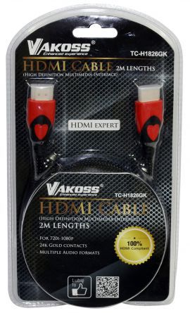 Przewód VAKO HDMI-HDMI TC-H1826GK 2M w MediaExpert