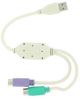 Kabel USB - 2x PS/2 4WORLD 0.4 m