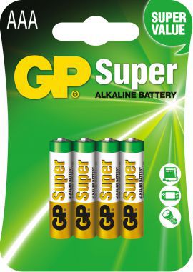 Bateria GP LR03 Super Alkaline 24A-U4/2UE4 (4szt BLISTER) AAA 1.5V