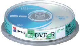 Płyta VAKOSS DVD-R 16XCAKE 10