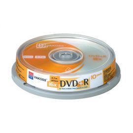 Vakoss płyta DVD+R, 16x, 10 szt. cake box