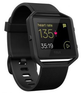 Zegarek sportowy FITBIT INTERNATIONAL LIMITED Blaze GunMetal (FB502GMBKL-EU) Rozmiar L Czarny