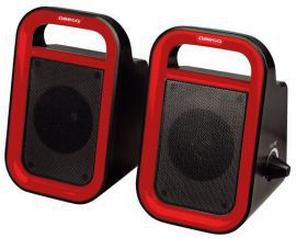 Głośniki OMEGA Speakers 2.0 OG-119B (43095) Czarno-czerwony w MediaExpert