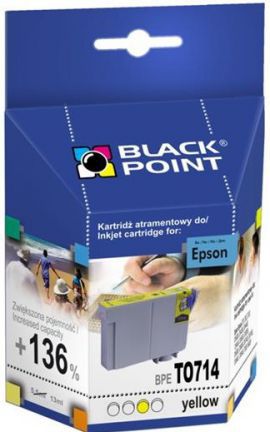 Tusz BLACK POINT BPET0714 Żółty