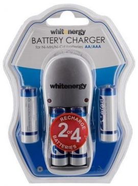 Ładowarka do akumulatorów WHITENERGY 4xAA/AAA 2800mAh Ni-Mh