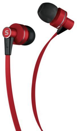 Słuchawki douszne z mikrofonem SENCOR SEP 300 MIC Czerwony w MediaExpert