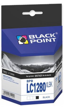 Tusz BLACK POINT BPBLC1280XLBK Czarny w MediaExpert