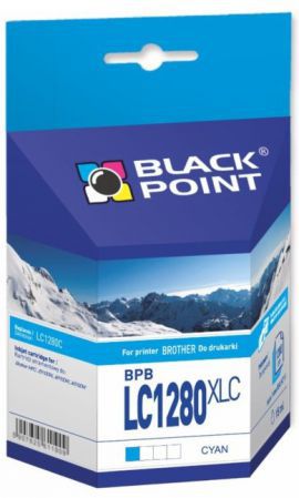 Tusz BLACK POINT BPBLC1280XLC Niebieski