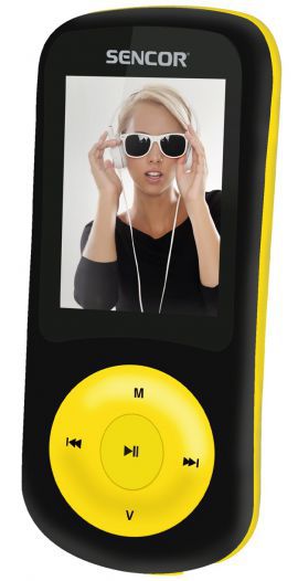 Odtwarzacz MP3/MP4 SENCOR SFP 5870 BYL Żółty w MediaExpert
