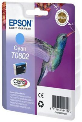 Tusz EPSON T0802 Cyan w MediaExpert