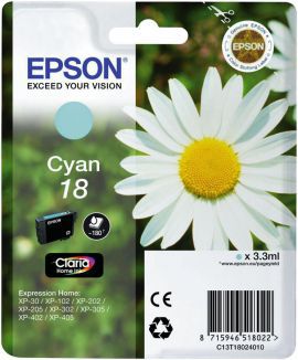 Tusz EPSON T1802 Cyan w MediaExpert
