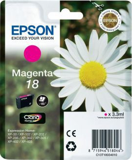 Tusz EPSON 18 Magenta w MediaExpert