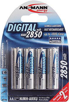 Bateria ANSMANN 1x4 NiMH Mignon AA HR6 2850 mAh Digital