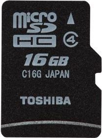 Karta TOSHIBA microSD 16GB + Adapter Class 4