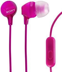 Słuchawki dokanałowe SONY MDR-EX15AP z mikrofonem Różowy