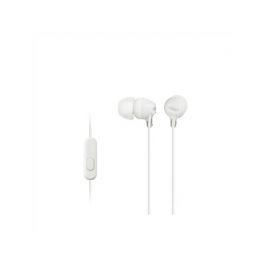 Słuchawki dokanałowe SONY MDR-EX15AP z mikrofonem Biały