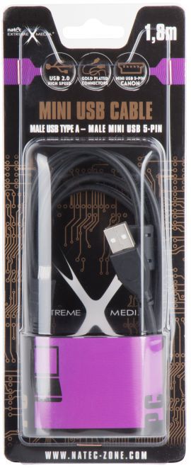 Kabel USB - Mini USB NATEC 1.8 m w MediaExpert