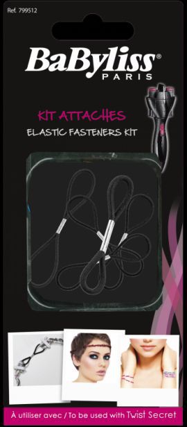 Zestaw akcesoriów BABYLISS 799512 Twist Secret Kit Attaches (Elastyczne Gumeczki)