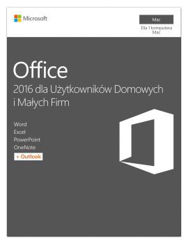 Program MICROSOFT Office 2016 MAC dla Użytkowników Domowych i Małych Firm