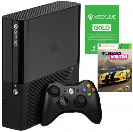 Konsola MICROSOFT Xbox 360 500GB + Gra Forza Horizon + Abonament 3M Xbox Live Gold w MediaExpert