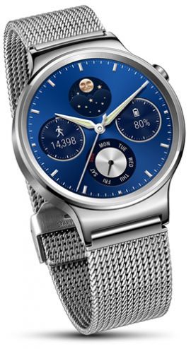 Smartwatch HUAWEI Watch Srebrny + pasek ze stali nierdzewnej