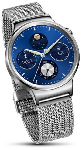 Smartwatch HUAWEI Watch Srebrny + pasek ze stali nierdzewnej w MediaExpert