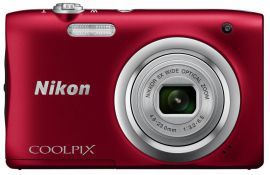 Aparat NIKON Coolpix A100 Czerwony w MediaExpert