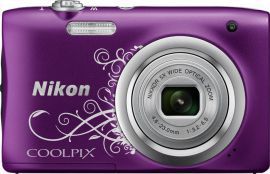 Aparat NIKON Coolpix A100 Fioletowy z ornamentem w MediaExpert