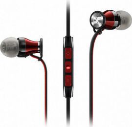 Słuchawki dokanałowe SENNHEISER Momentum In Ear G z mikrofonem Czarno-czerwony