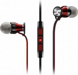 Słuchawki dokanałowe SENNHEISER Momentum In Ear I z mikrofonem Czarno-czerwony