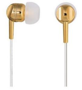 Słuchawki THOMSON EAR3005GD Dokanałowe z mikrofonem Złoty w MediaExpert