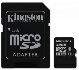 Karta KINGSTON Micro SecureDigital Class 10 (SDC10G2) 32 GB + AdapterSD