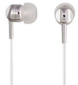 Słuchawki THOMSON EAR3005S Dokanałowe z mikrofonem Srebrny w MediaExpert