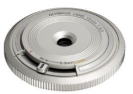 Obiektyw OLYMPUS Body Cap Lens 15 mm f/8.0 Srebrny