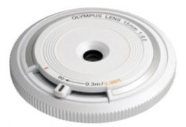 Obiektyw OLYMPUS Body Cap Lens 15 mm f/8.0 Biały