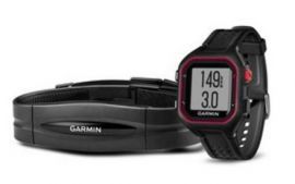 Zegarek sportowy GARMIN Forerunner 25 + HRM Duży Czarno-czerwony w MediaExpert
