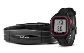 Zegarek sportowy GARMIN Forerunner 25 + HRM Duży Czarno-czerwony