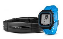 Zegarek sportowy GARMIN Forerunner 25 + HRM Duży Niebieski