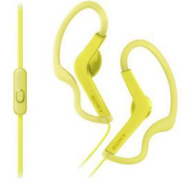 Słuchawki SONY MDRAS210APY Sportowe z mikrofonem Żółty w MediaExpert