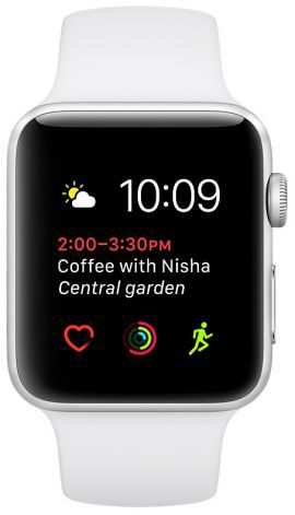 Smartwatch APPLE Watch koperta 42mm (srebrny/biały) w MediaExpert