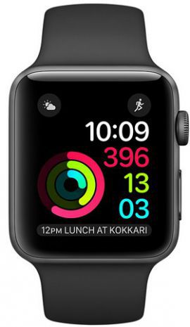 Smartwatch APPLE Watch koperta 38mm (gwiezdna szarość/czarny)