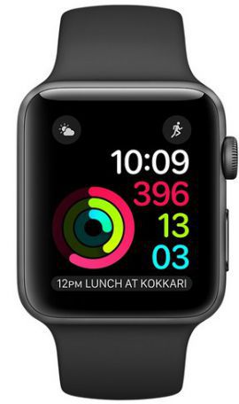 Smartwatch APPLE Watch koperta 42mm (gwiezdna szarość/czarny) w MediaExpert