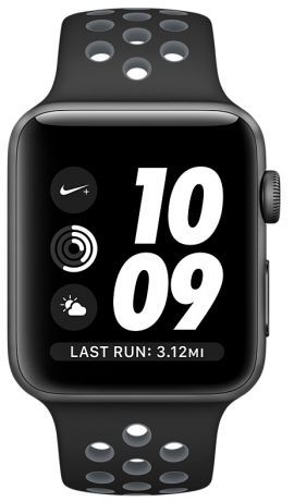 Smartwatch APPLE Watch Nike+ koperta 38mm (gwiezdna szarość/czarny/chłodna szarość) w MediaExpert